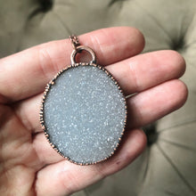 Load image into Gallery viewer, White Druzy Necklace (Oval)- Ready to Ship