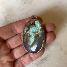 Load image into Gallery viewer, Oval Labradorite Necklace #3 - Ready to Ship