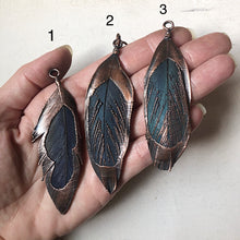 Load image into Gallery viewer, Electroformed Macaw Feather Necklace (Style 2) - Moksha Collection