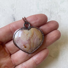 Load image into Gallery viewer, Polychrome Jasper Heart Necklace #2