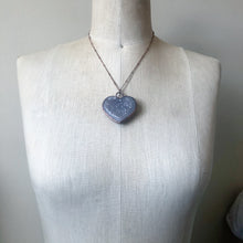 Load image into Gallery viewer, Agate Druzy “Broken Open” Heart Necklace #2 - Ready to Ship