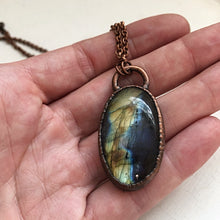 Load image into Gallery viewer, Labradorite Oval Necklace #3 - Ready to Ship (5/17 Update)