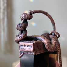 Load image into Gallery viewer, Smoky Quartz, Rainbow Moonstone, Clear Quartz Druzy, Garnet & Sculpted Snake Lilith Necklace - Ready to Ship