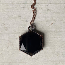 Load image into Gallery viewer, Smoky Quartz Hexagon Necklace - Ready to Ship