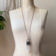 Load image into Gallery viewer, Selenite & Blue Kyanite Necklace #1 - Ready to Ship