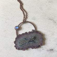 Load image into Gallery viewer, Amethyst Stalactite Slice Necklace #6 - Ready to Ship