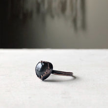 Load image into Gallery viewer, Grey Moonstone Ring - Heart #2 (Size 6.25) - Ready to Ship