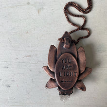 Load image into Gallery viewer, Labradorite Lotus Flower Necklace - Ready to Ship