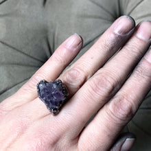 Load image into Gallery viewer, Raw Amethyst Cluster Ring #2 (Size 6.75) - Ready to Ship