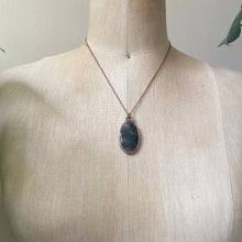 Load image into Gallery viewer, Moss Agate Oval Necklace #1- Ready to Ship