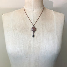 Load image into Gallery viewer, Sunstone Hexagon and Dravite Necklace - Ready to Ship