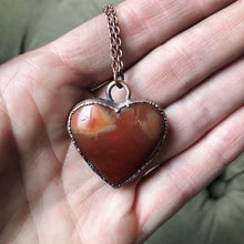 Load image into Gallery viewer, Carnelian Heart Necklace #4
