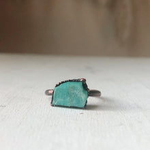 Load image into Gallery viewer, Raw Amazonite Ring - #2 (Size 7.5) - Ready to Ship