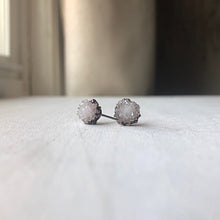 Load image into Gallery viewer, Clear Quartz Druzy Earrings #2 - Ready to Ship