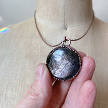 Load image into Gallery viewer, Hypersthene Black Moon Lilith Necklace #1 - Ready to Ship