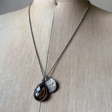 Load image into Gallery viewer, Live By the Moon Necklace with Smoky Quartz (Small)- Ready to Ship