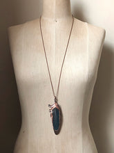 Load image into Gallery viewer, Electroformed Macaw Feather Necklace - Ready to Ship