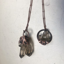 Load image into Gallery viewer, Smoky Quartz Cluster Necklace - Ready to Ship