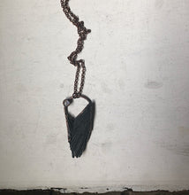 Load image into Gallery viewer, Black Kyanite and Rainbow Moonstone Necklace #2 (Ready to Ship) - Darkness Calling Collection