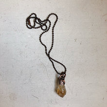 Load image into Gallery viewer, Raw Citrine Ball Chain Necklace (Icarus Soaring)
