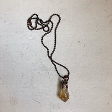 Load image into Gallery viewer, Raw Citrine Ball Chain Necklace (Icarus Soaring)