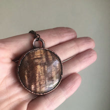 Load image into Gallery viewer, Round Sunstone Necklace #2 - Ready to Ship