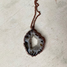 Load image into Gallery viewer, Geode Slice Portal Necklace #4