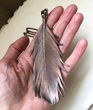 Load image into Gallery viewer, Electroformed Wild Feather & Amazonite Necklace (Large) - (5/17 Update)