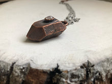 Load image into Gallery viewer, Copper Crystal Point with Rainbow Moonstone Necklace on Sterling Silver & Moonstone Rosary Chain - Ready to Ship (5/17 Update)