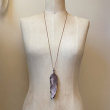 Load image into Gallery viewer, Electroformed Wild Feather Necklace - Ready to Ship