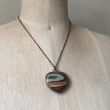 Load image into Gallery viewer, Polychrome Jasper Heart Necklace #5