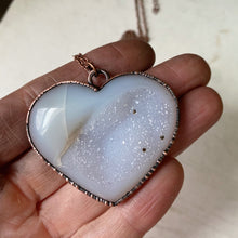 Load image into Gallery viewer, Druzy “Broken Open” Heart Necklace #1 - Ready to Ship