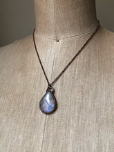 Load image into Gallery viewer, Rainbow Moonstone Necklace Teardrop #1 - Ready to Ship