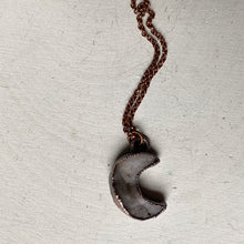 Load image into Gallery viewer, Desert Druzy Crescent Moon Necklace #1 - Ready to Ship