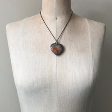 Load image into Gallery viewer, Polychrome Jasper Heart Necklace #7