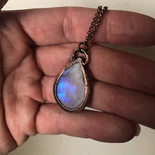 Load image into Gallery viewer, Rainbow Moonstone Necklace Teardrop #1 - Ready to Ship