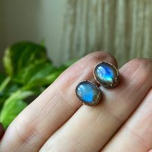 Load image into Gallery viewer, Blue Labradorite Stud Earrings #5