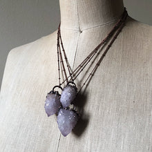 Load image into Gallery viewer, Amethyst Spirit Quartz Point Necklace - Snow Moon Collection