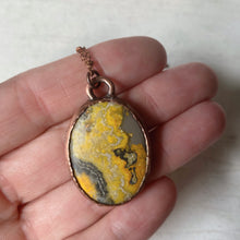 Load image into Gallery viewer, Bumblebee Jasper Oval Necklace #1
