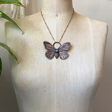 Load image into Gallery viewer, Electroformed Butterfly With Labradorite & Golden Rutile Quartz Necklace - Ready to Ship