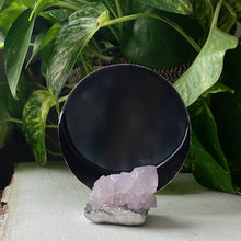 Load image into Gallery viewer, Amethyst Spirit Quartz Crescent Moon Scrying Mirror - Ready to Ship