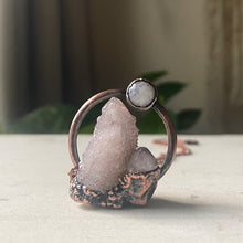 Load image into Gallery viewer, Amethyst Spirit Quartz with Rainbow Moonstone Necklace - Ready to Ship