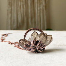Load image into Gallery viewer, Smoky Quartz Cluster Necklace #1 - Ready to Ship