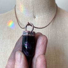 Load image into Gallery viewer, Fluorite Polished Point Necklace #2 - Ready to Ship