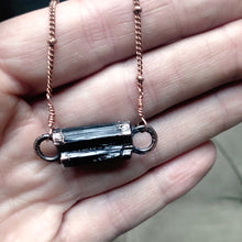 Load image into Gallery viewer, Black Tourmaline Bar Necklace #1