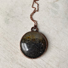 Load image into Gallery viewer, Black Sunstone Moon Necklace #3 - Ready to Ship