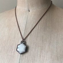 Load image into Gallery viewer, White Moonstone Hexagon Necklace #4 - Ready to Ship