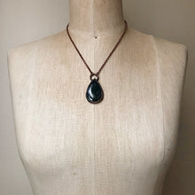 Load image into Gallery viewer, Moss Agate Teardrop Necklace - Ready to Ship