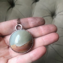 Load image into Gallery viewer, Polychrome Jasper Moon Necklace #12