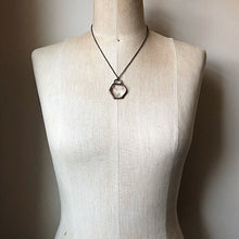 Load image into Gallery viewer, Clear Quartz Hexagon Necklace